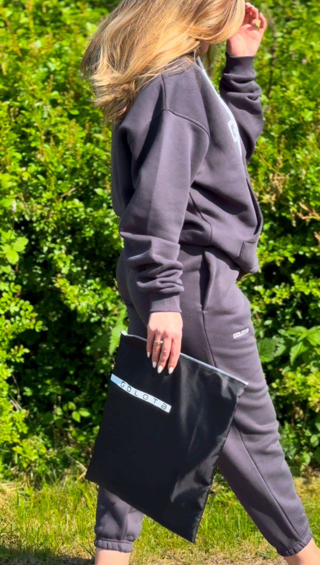 Унисекс Hoodie – Graphite, Logo