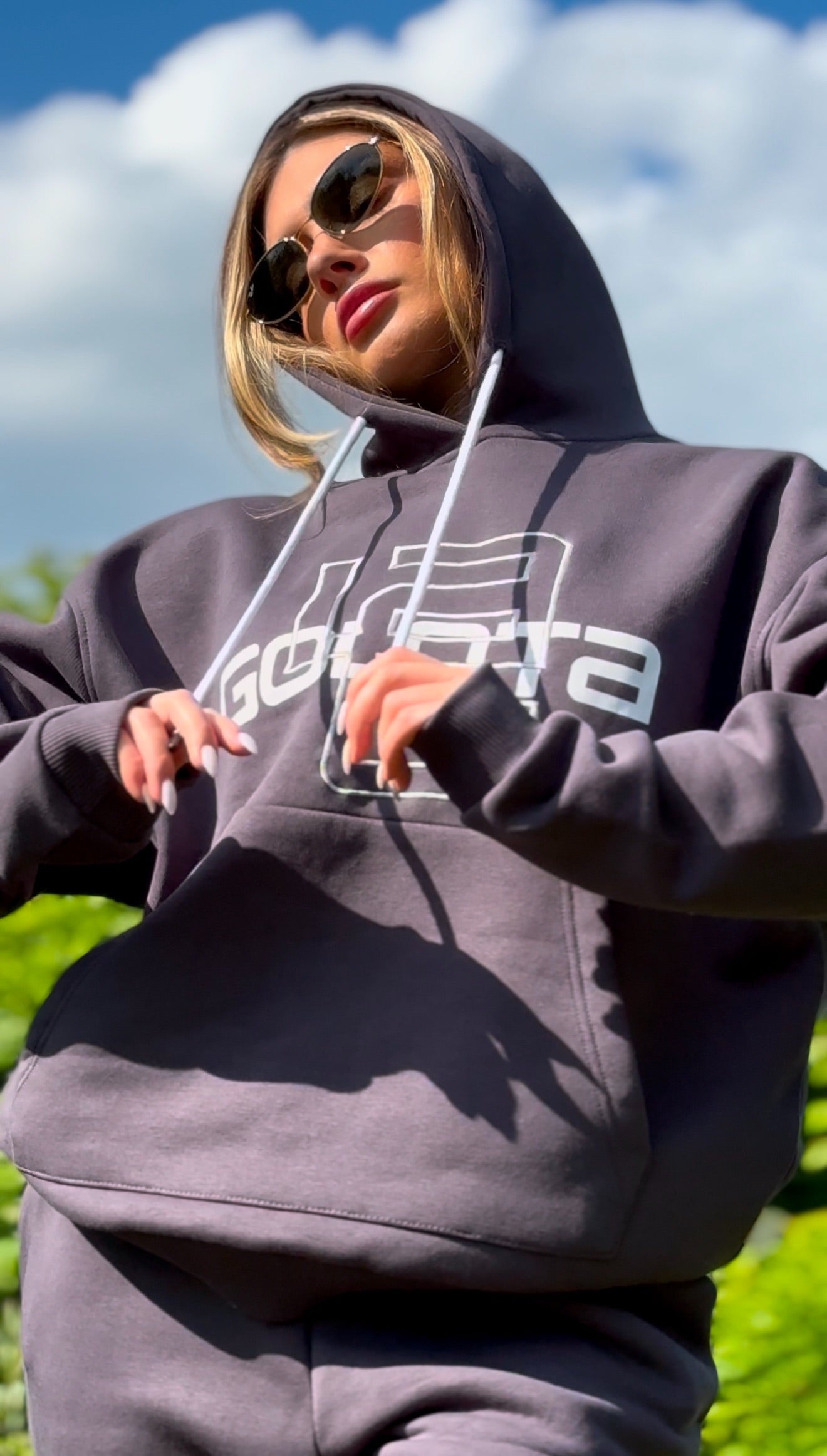Унисекс Hoodie – Graphite, Logo