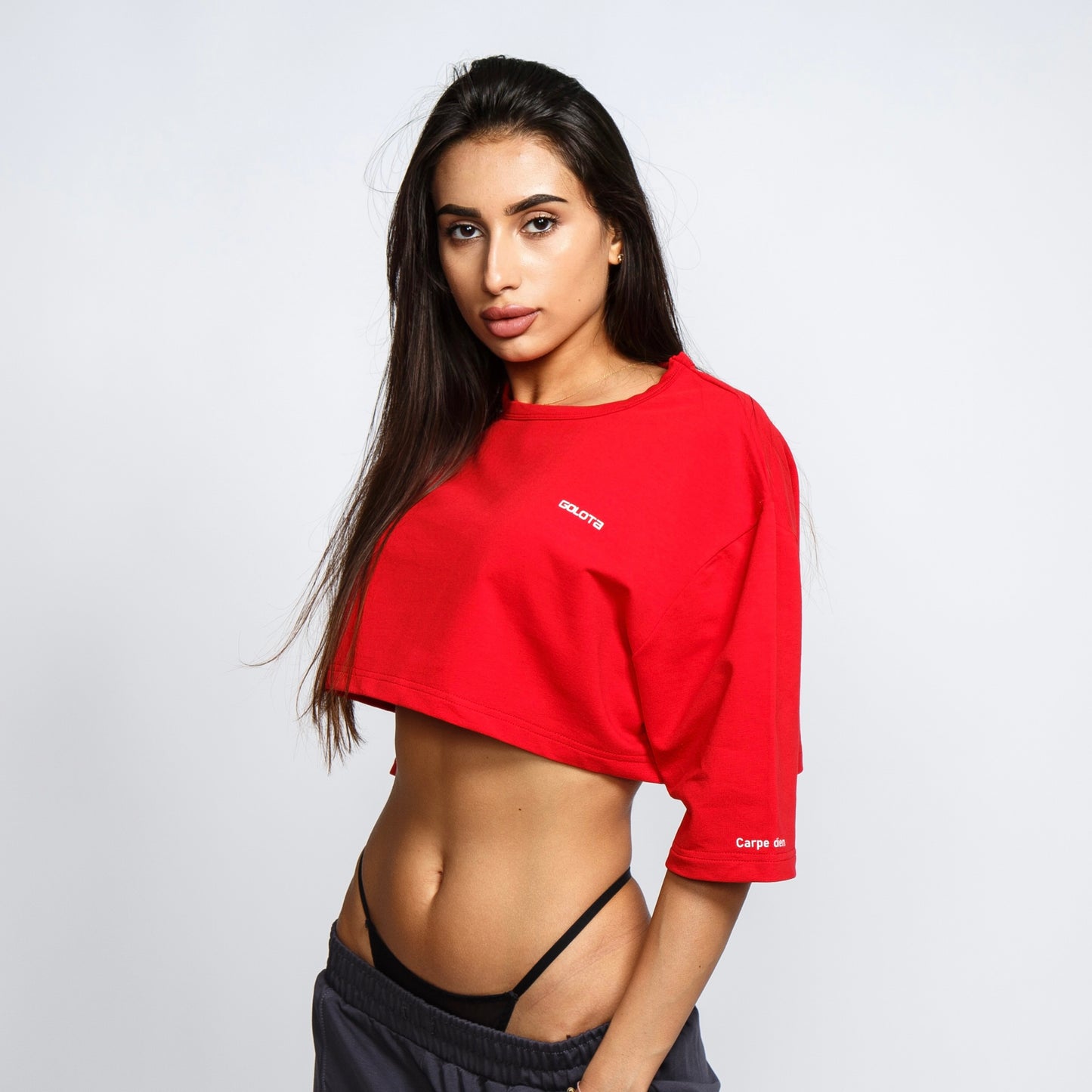 Crop-Top Тениска - FERRARI RED