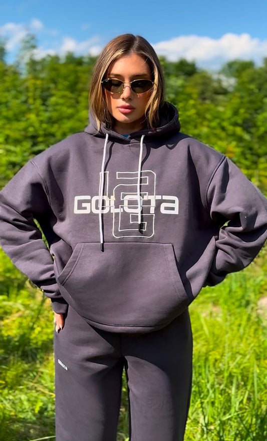 Унисекс Hoodie – Graphite, Logo