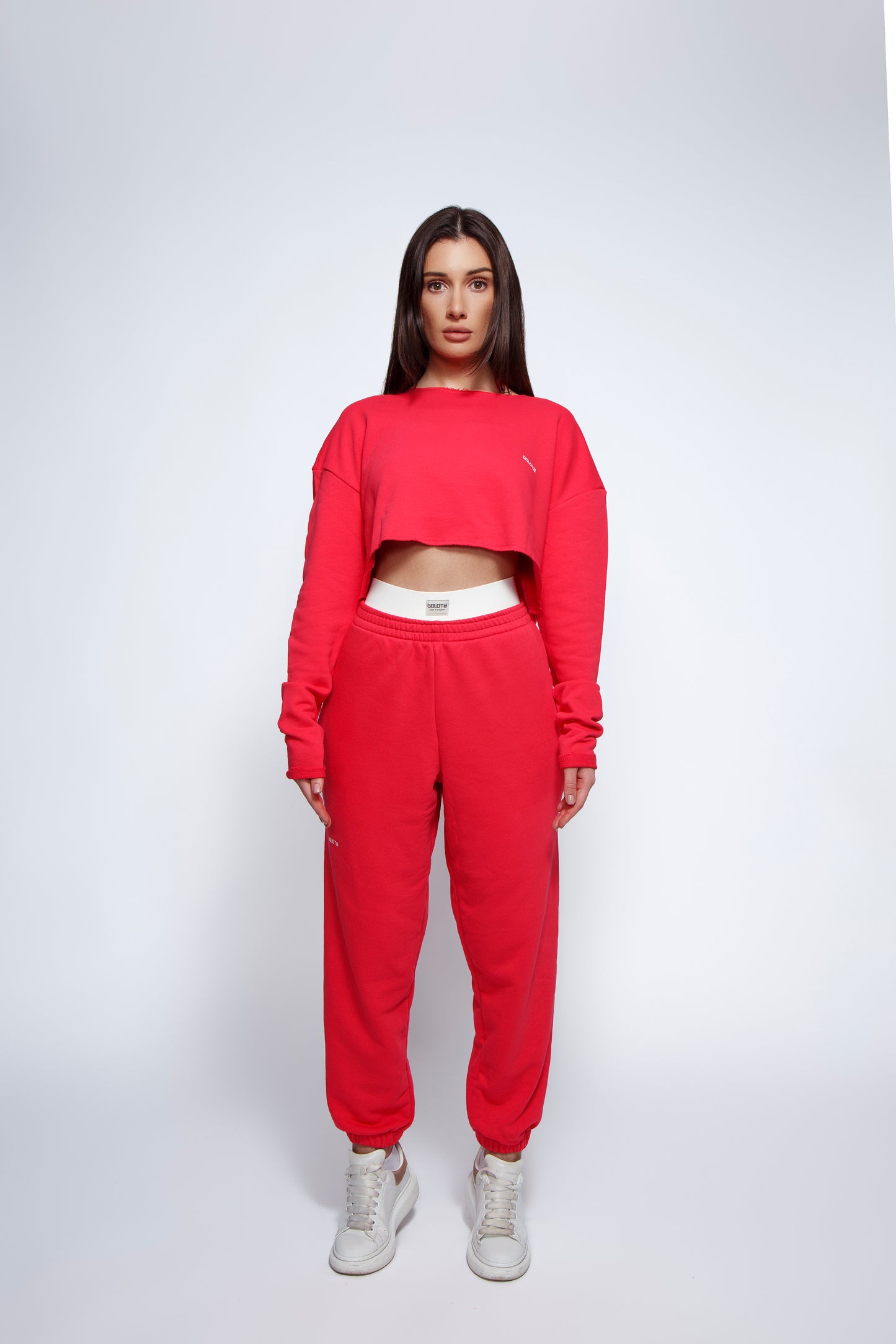 Къса блуза с дълги ръкави - Диня