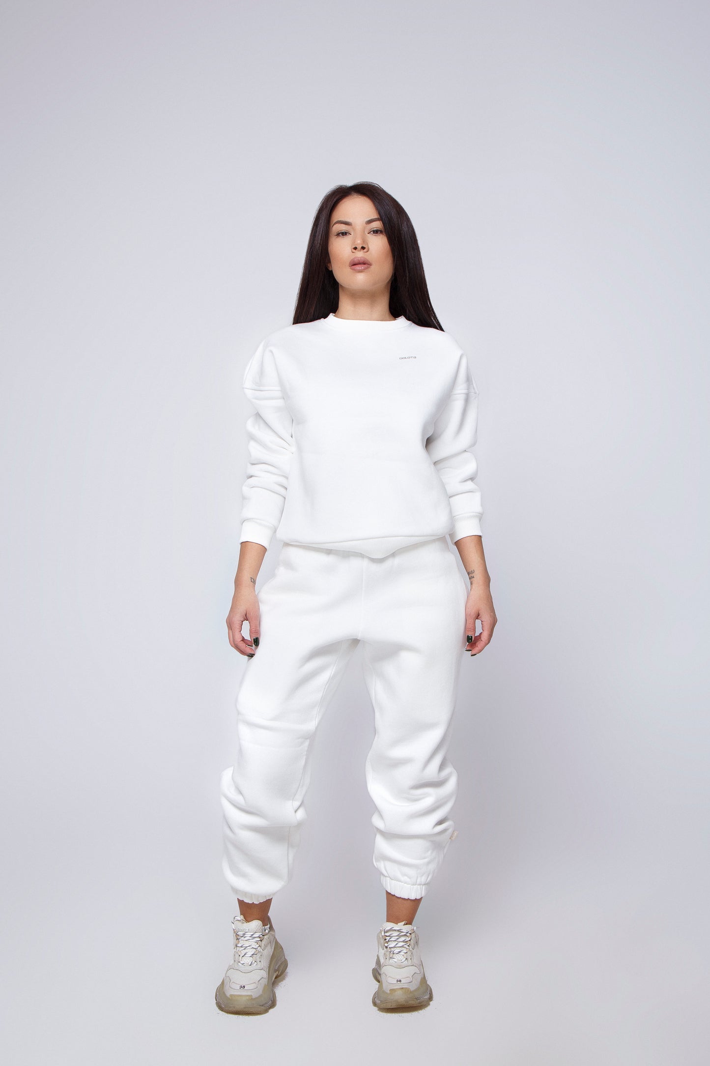 Унисекс плътно долнище - Off-White