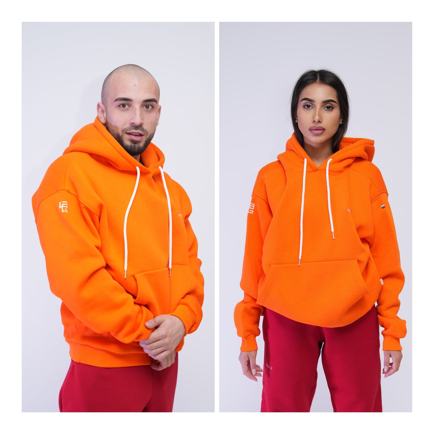 Unisex Hoodie Oversize - Orange