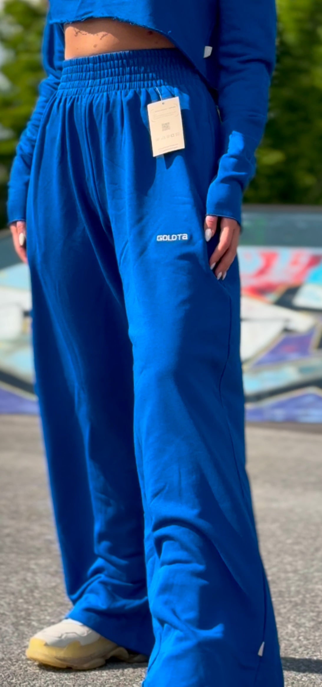 Woman Wide Pants - Royal Blue