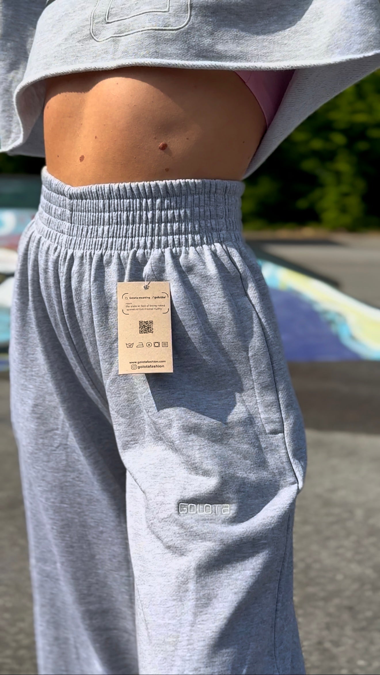 Woman Wide Pants - Light Grey
