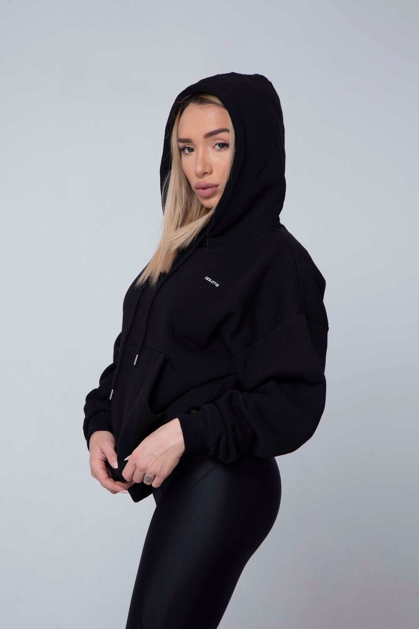 Unisex Hoodie Oversize - Black