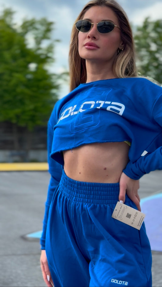 Woman Crop-Top - Royal Blue