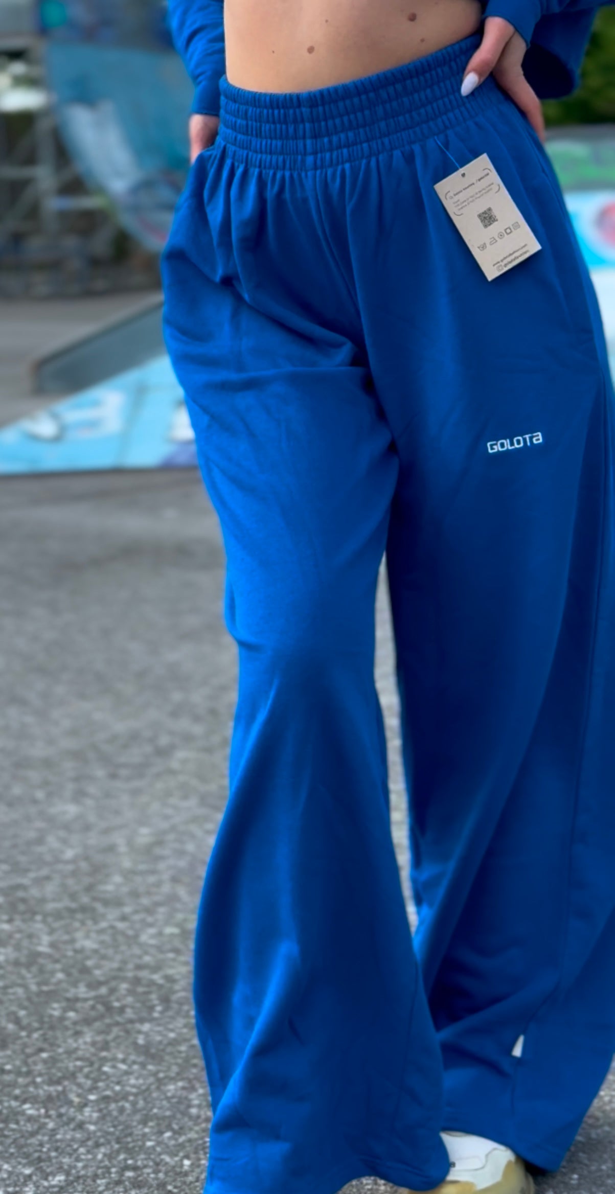 Woman Wide Pants - Royal Blue