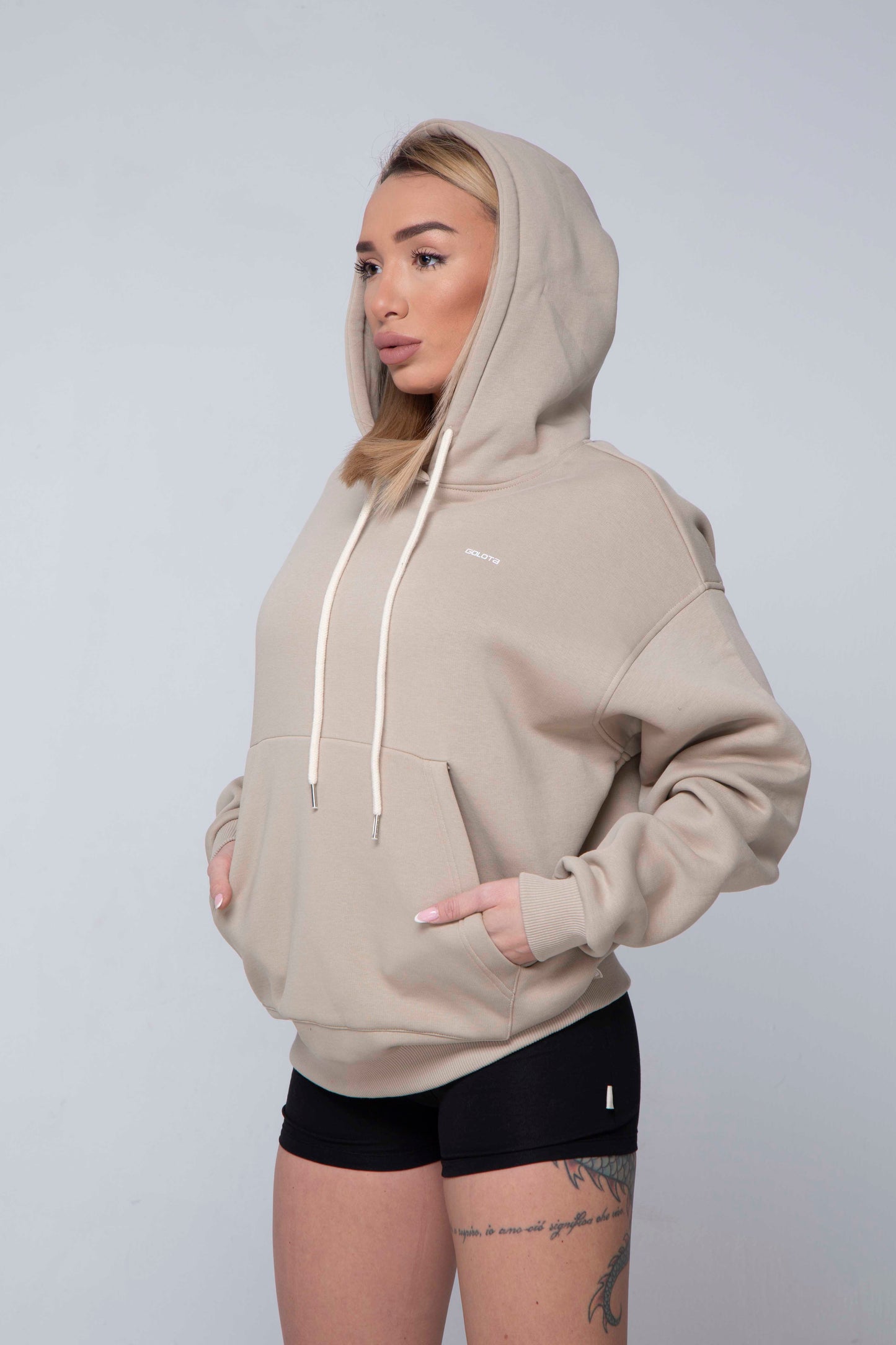 Unisex Hoodie Oversize - Nude