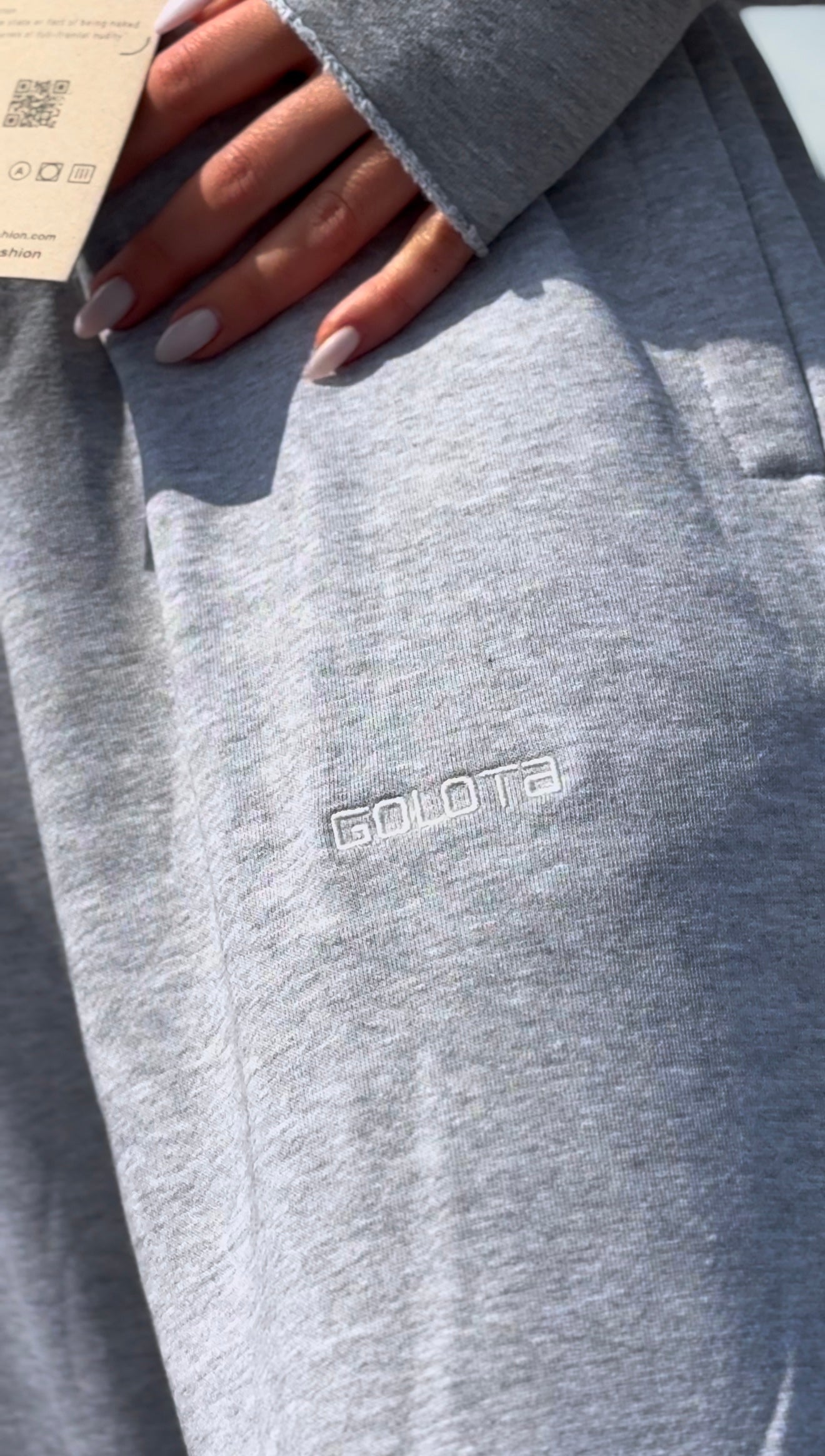 Woman Wide Pants - Light Grey