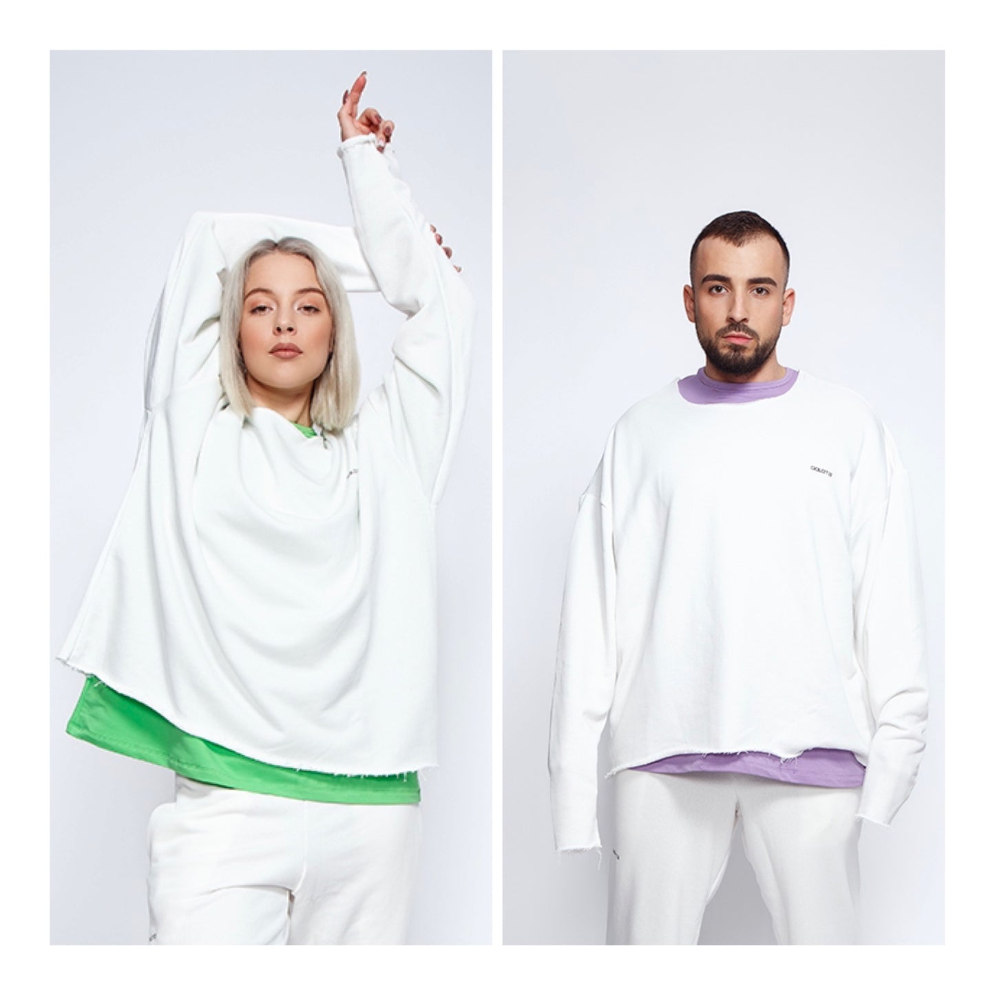 Unisex Блуза Oversize - Off-White