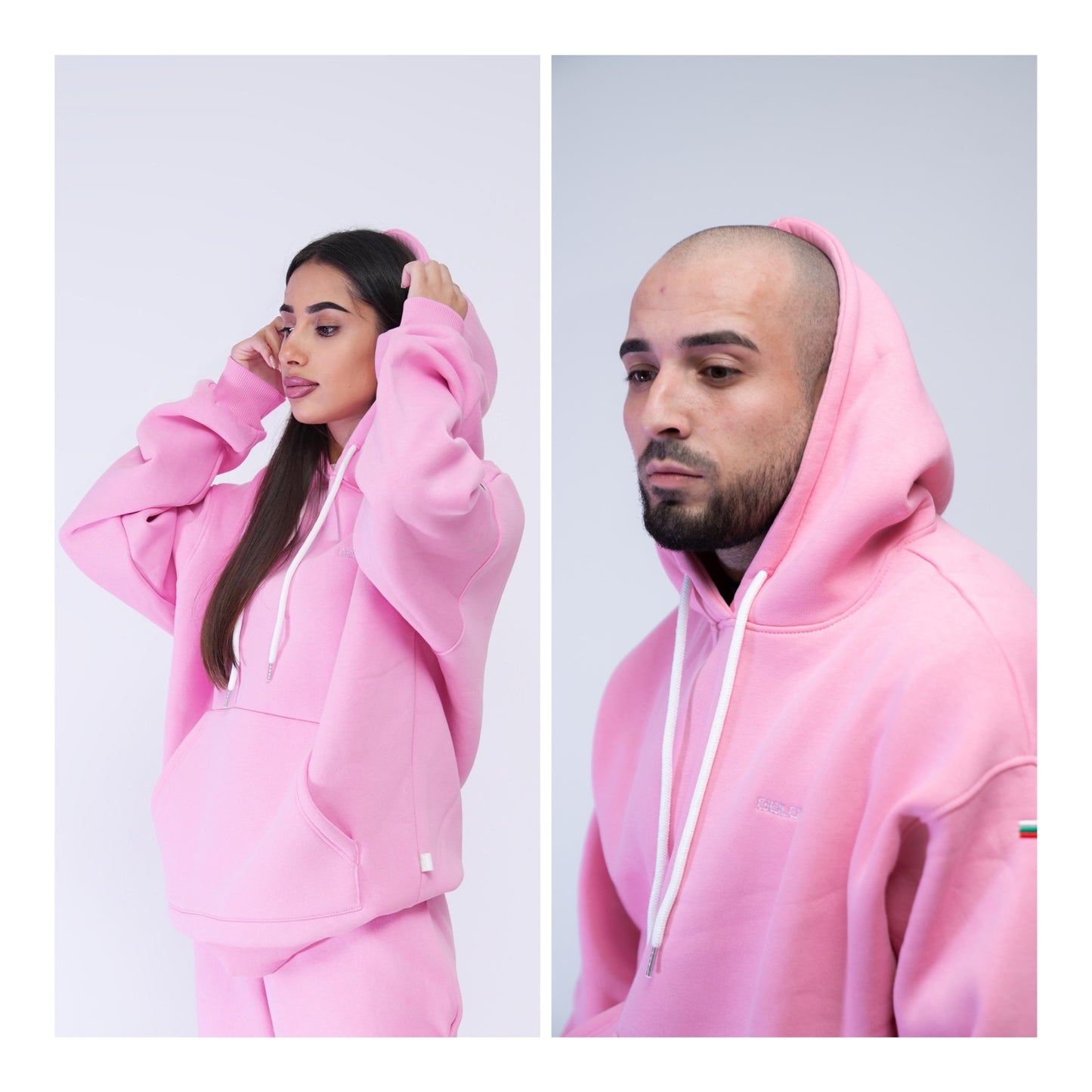 Unisex Hoodie Oversize - BABY PINK