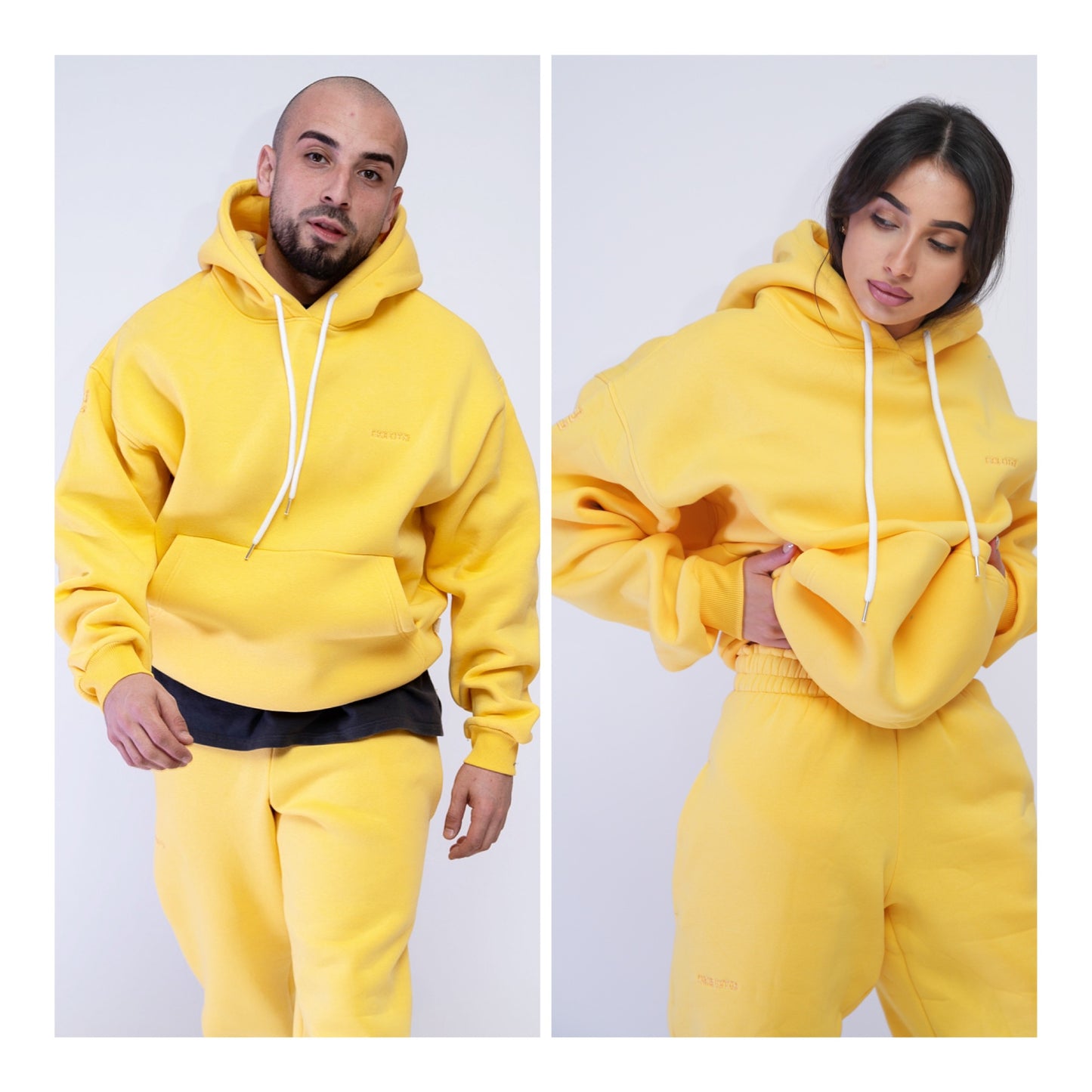 Unisex Hoodie Oversize - Yellow