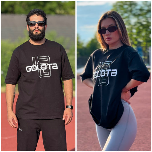 Унисекс Oversize Тениска - Black, Logo