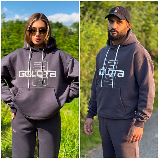 Унисекс Hoodie – Graphite, Logo