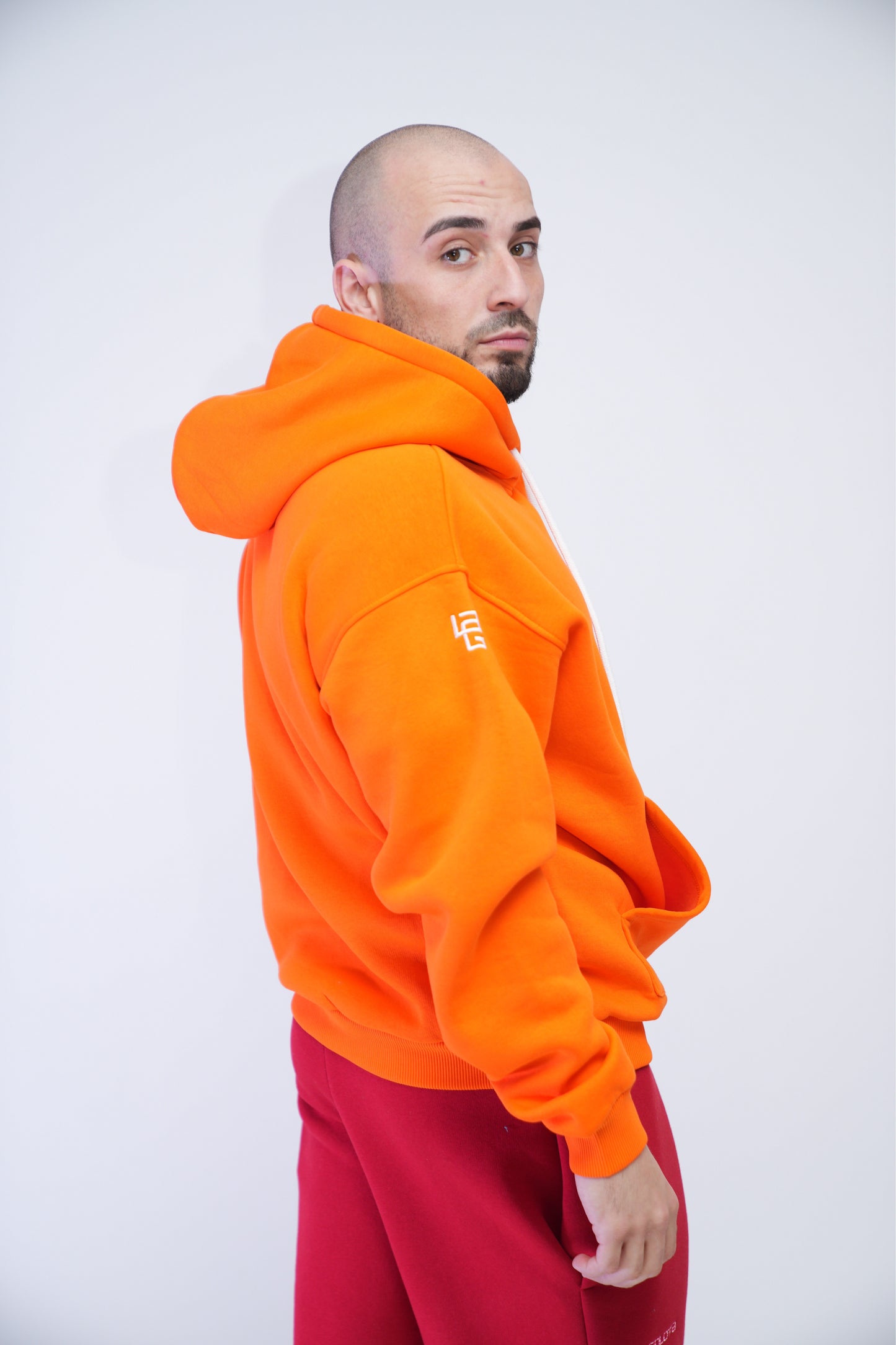 Unisex Hoodie Oversize - Orange