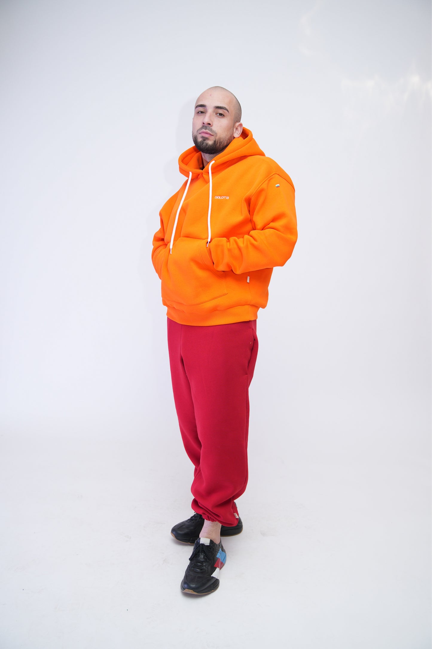 Unisex Hoodie Oversize - Orange