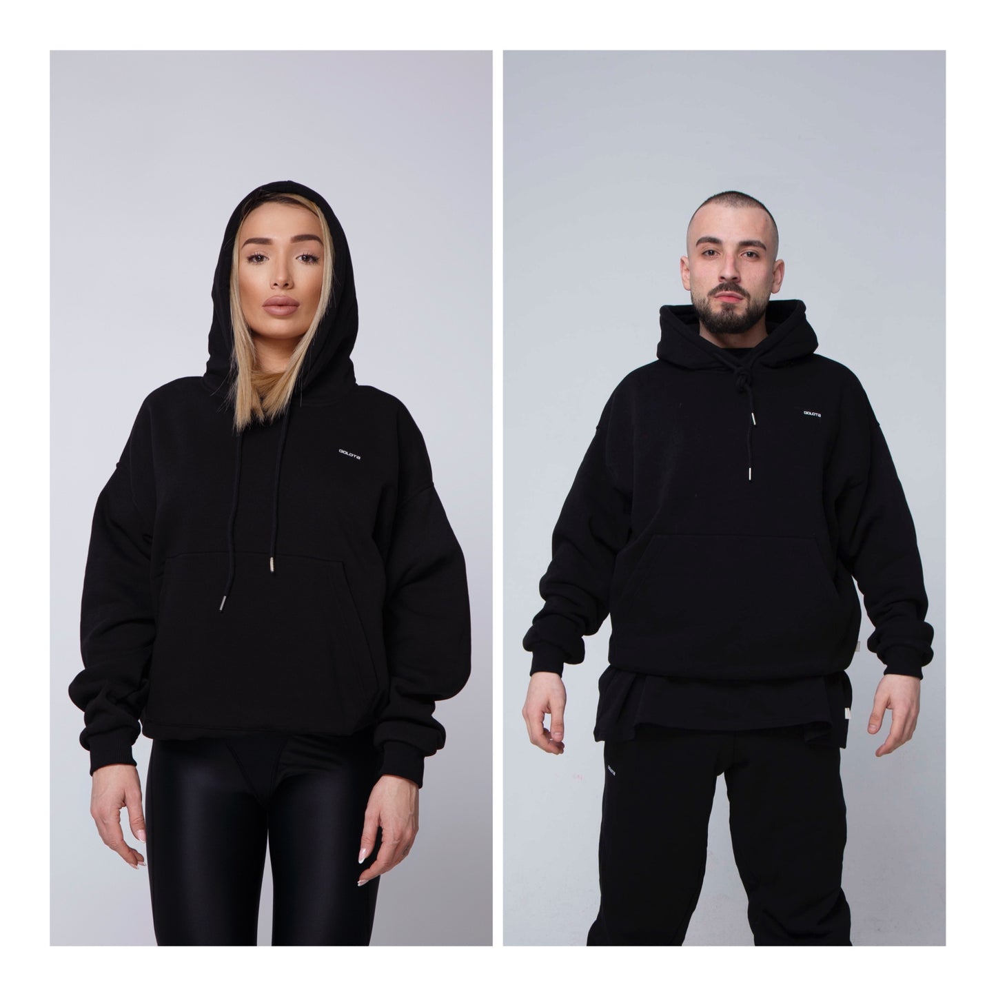 Unisex Hoodie Oversize - Black