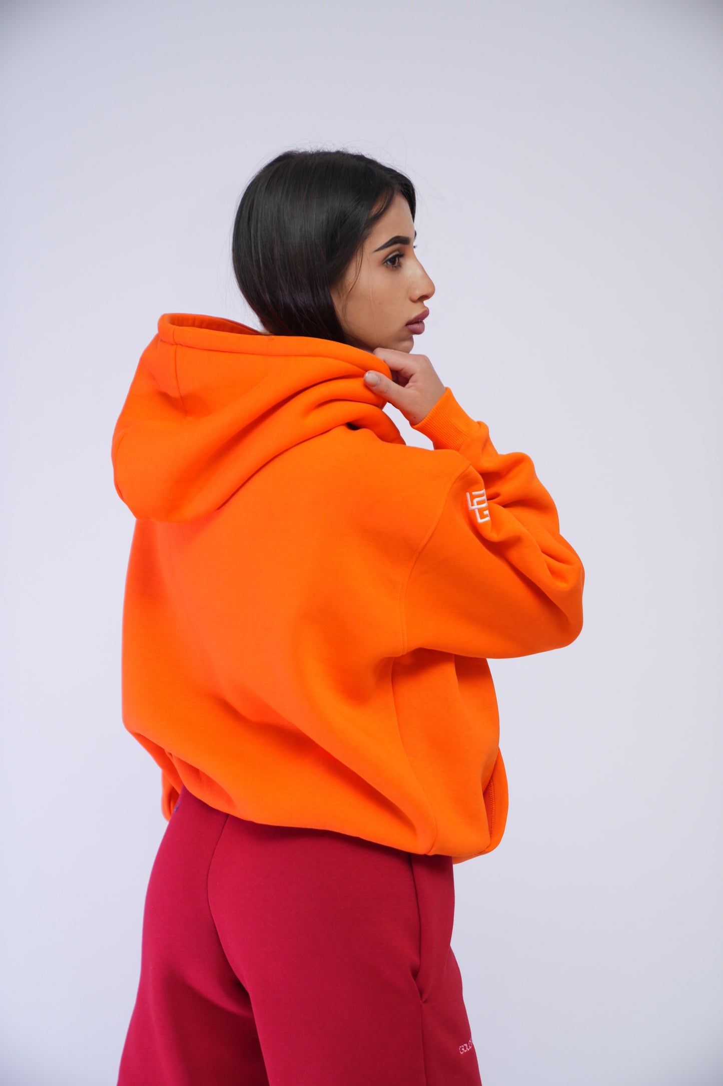 Unisex Hoodie Oversize - Orange