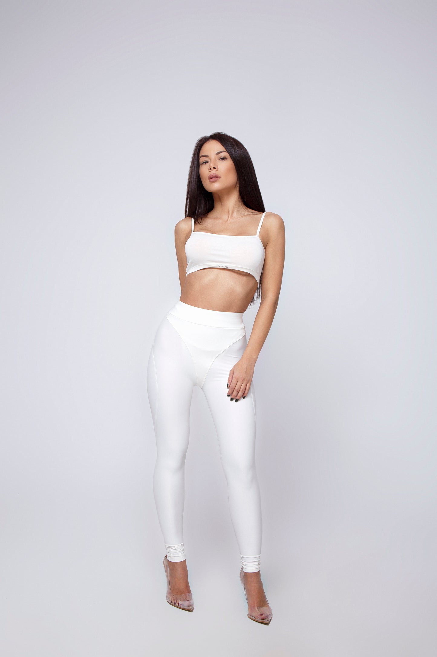 Women, Leggings Thong Fit - Off-White